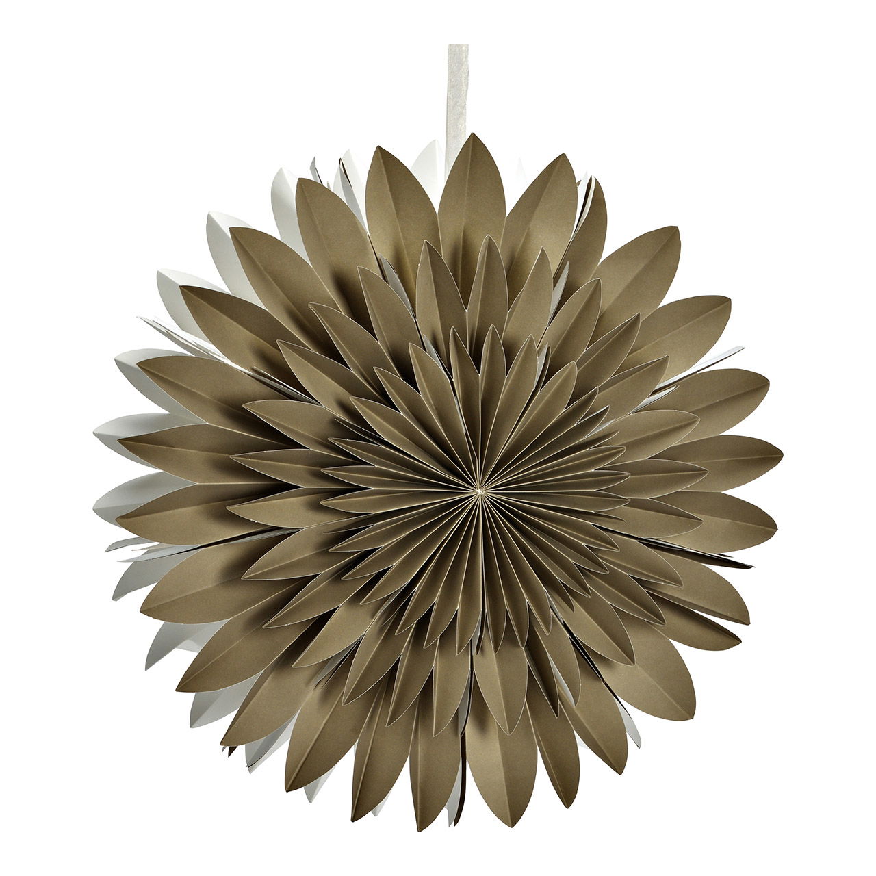 Leuchtschneeflocke aus Papier/Pappe sand grün Ø50cm Leuchter, Lampe, Pflanze, Papier