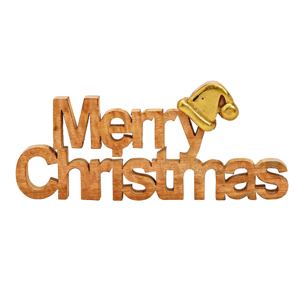 Display stand lettering, Merry Christmas, made of natural mango wood (W/H/D) 33x14x3cm Display stand lettering, Merry Christmas, made of natural mango wood (W/H/D) 33x14x3cm