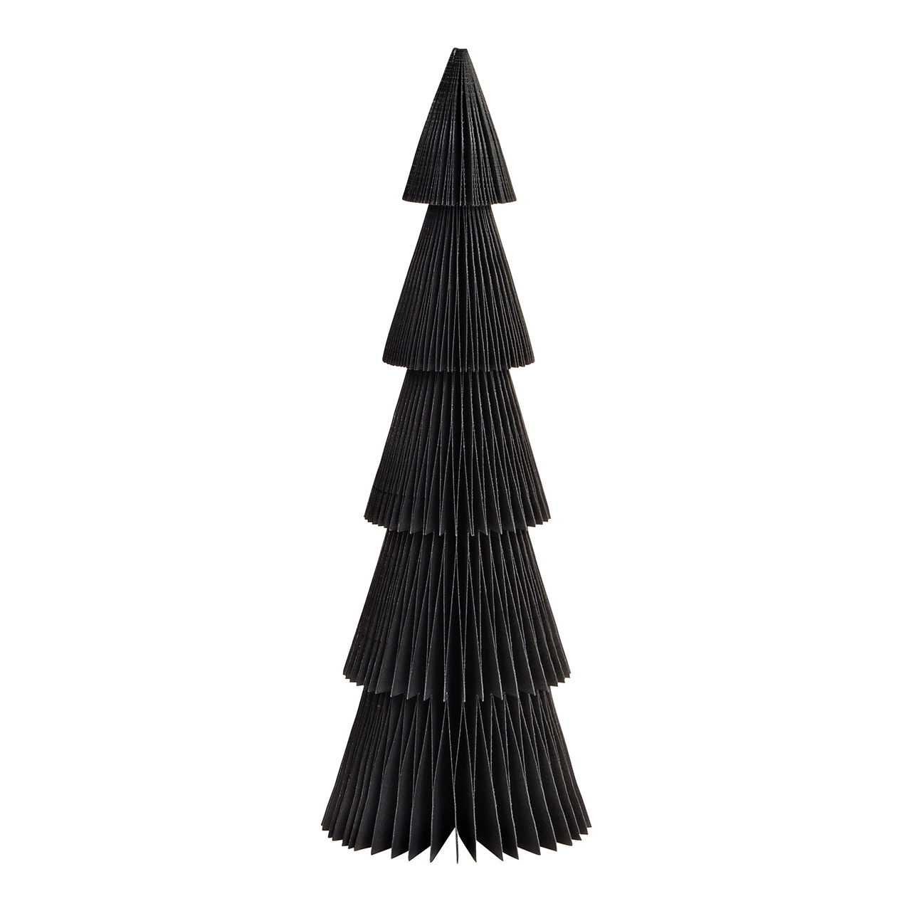 Supporto per albero di Natale a nido d'ape in carta/cartone nero (L/H/D) 10x30x10cm