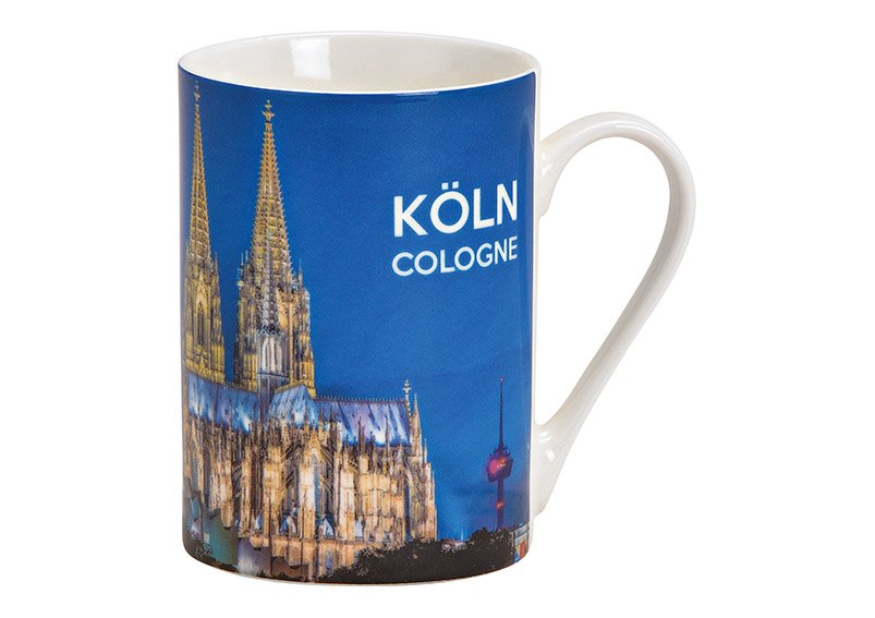 Gobelet Cologne en porcelaine Coloré (H) 10cm 250ml
