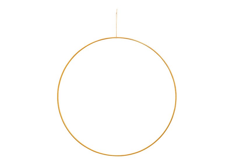 Hänger Ring aus Metall Gold Ø40cm