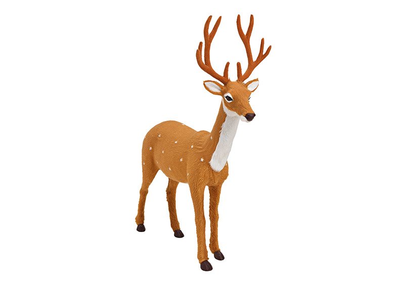 Plastic deer brown (w / h / d) 39x45x15cm