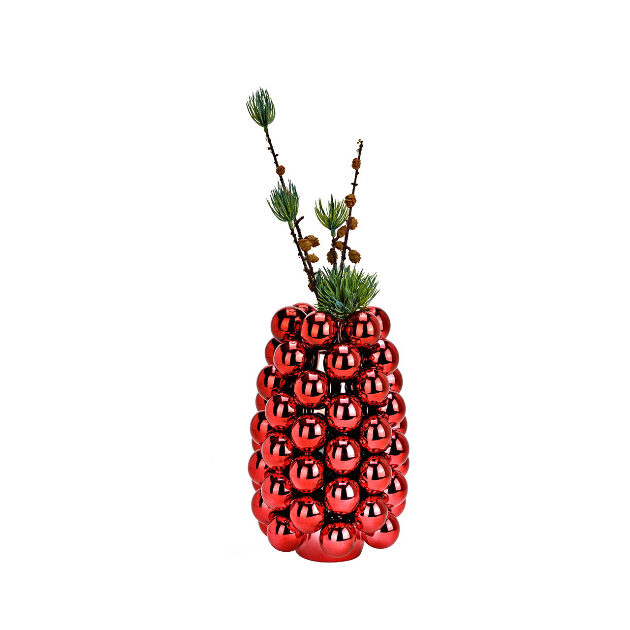 Weinflasche, Weihnachtsdeko, Rot, Glas, Kugeldekoration
