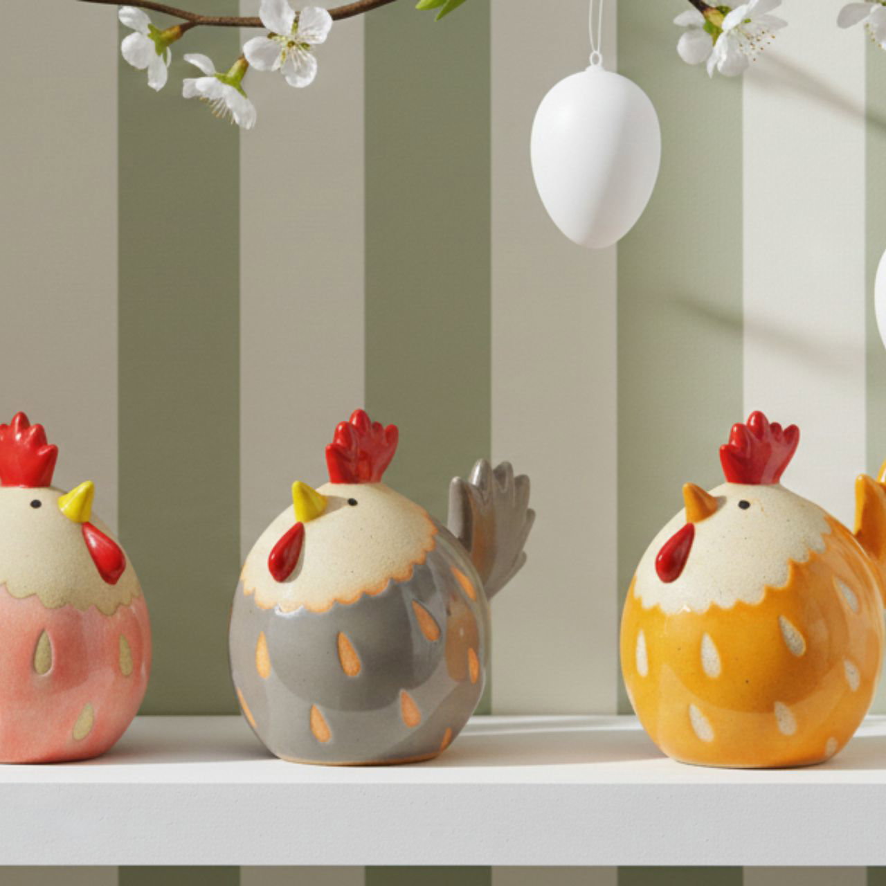 Huhn Figur, Kunststofffigur, Dekoration, Huhn, Figur
