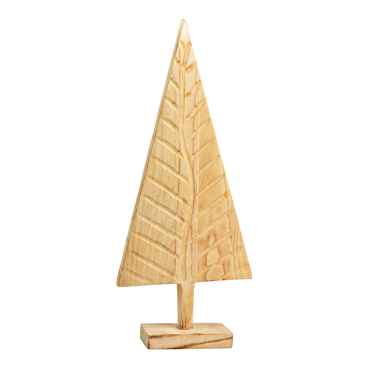 Piantana per albero di Natale in legno naturale di paulownia (L/H/D) 39x90x12cm