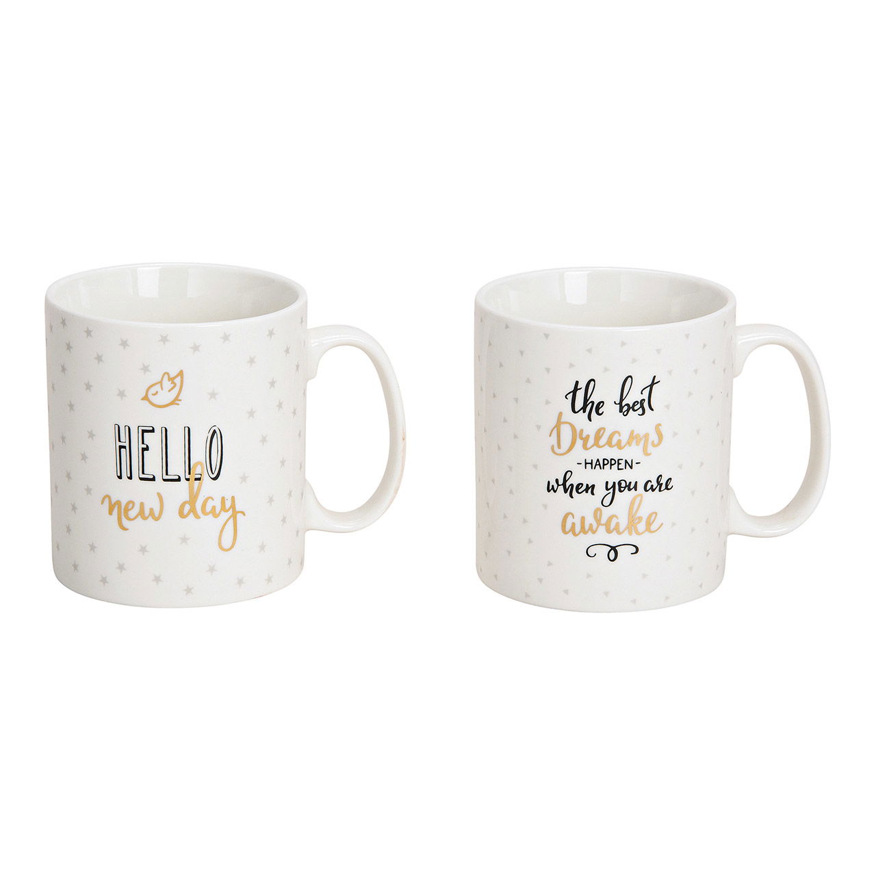 Becher Jumbo Sprüche aus Porzellan Weiß 2-fach, (B/H/T) 14x10x10cm 500ml Becher Jumbo Sprüche aus Porzellan Weiß 2-fach, (B/H/T) 14x10x10cm 500ml