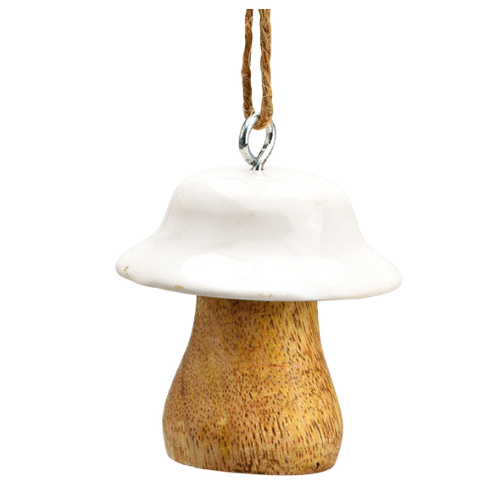Mushroom hanger made of mango wood white (W/H/D) 6x6x6cm, 40 pieces in a jar Mushroom hanger made of mango wood white (W/H/D) 6x6x6cm, 40 pieces in a jar