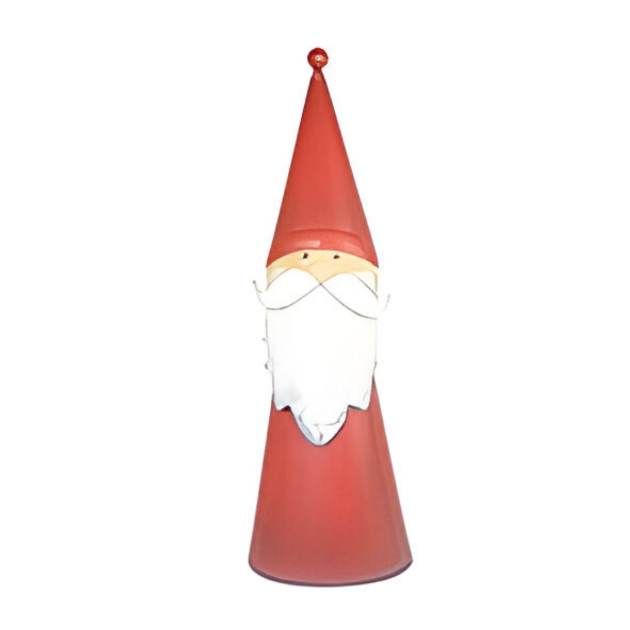 Babbo Natale in piedi, metallo, 19x60 cm, 1 pezzo, rosso Kegel, Kleidung, Hut