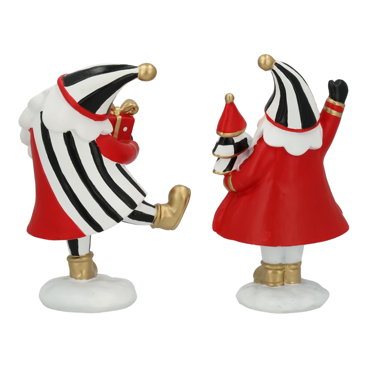 Papá Noel de circo de poli colorido (A/A/P) 11x20x8cm Figur, Spielzeug, Person