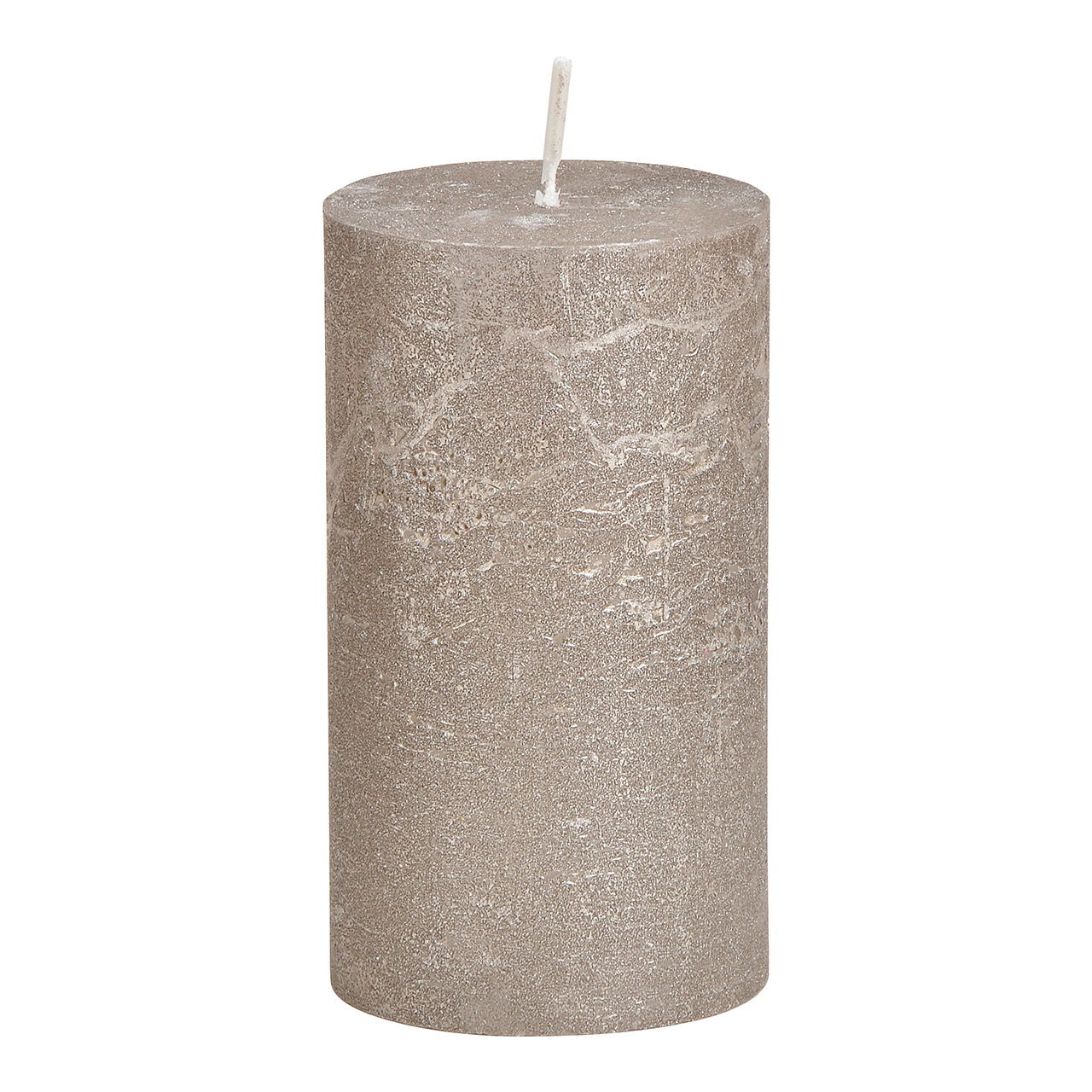 Candle shimmer finish, wax, grey (W/H/D) 6,8x12x6,8m