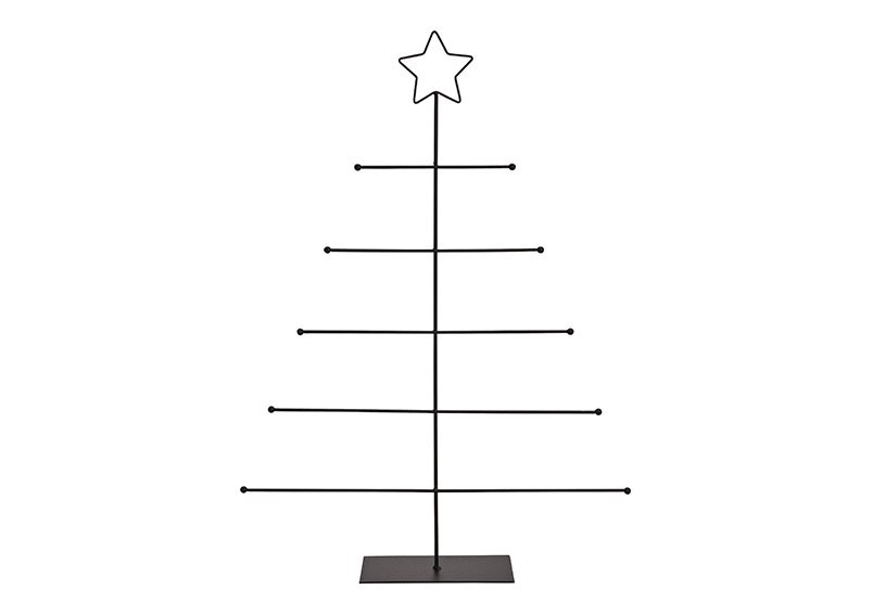 Supporto per l'albero di Natale in metallo Nero (c/h/d) 43x60x8cm