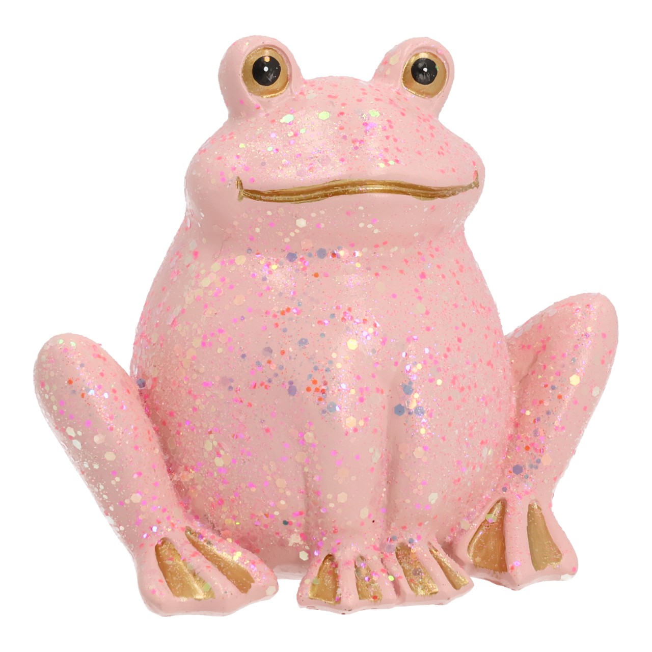 pinkes Frosch, Glitzer, Squishy, Nerdspielzeug, Gummi-Frosch
