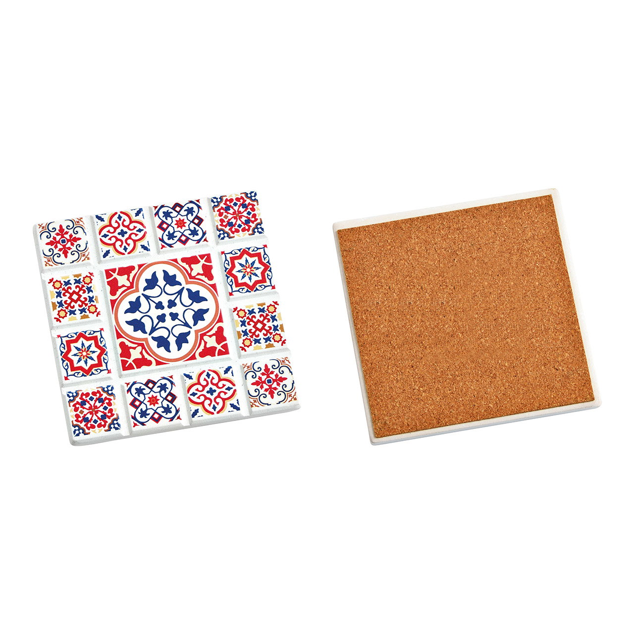 fliesenmosaik, kachel, muster, fliesenmosaik, untersetzer