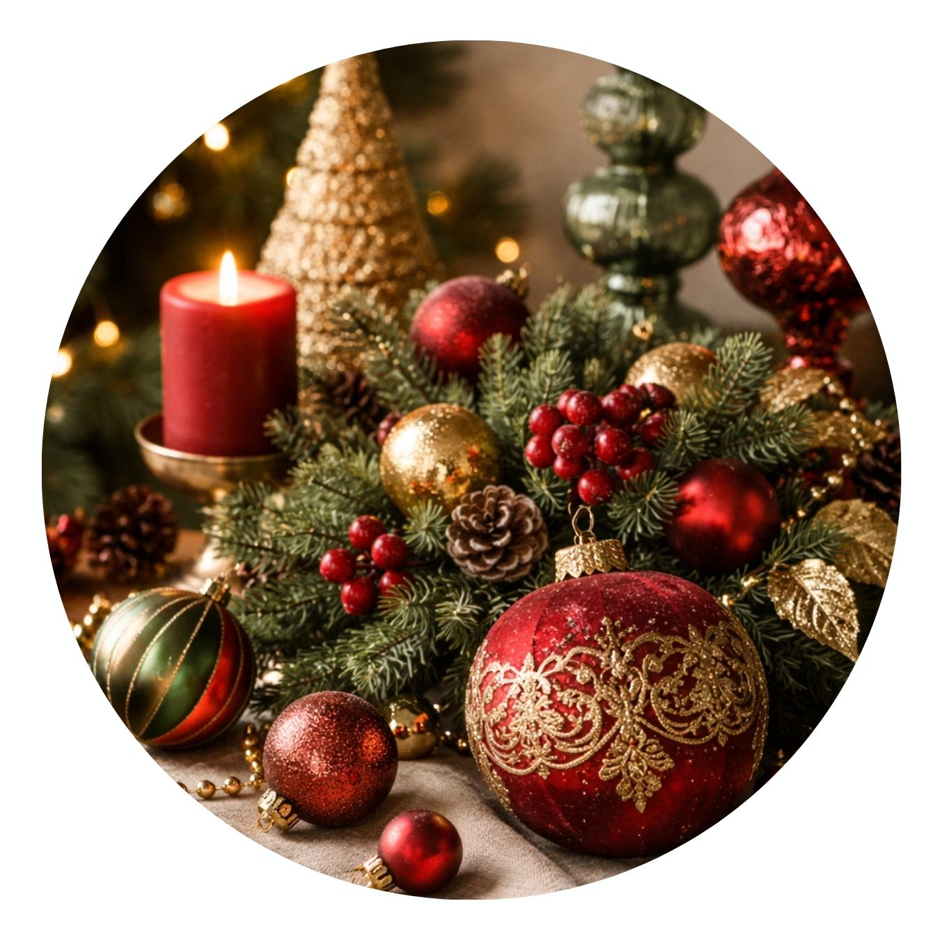 Weihnachten, Weihnachtsdekorationen, Festival, Kerze, Weihnachtsbaum