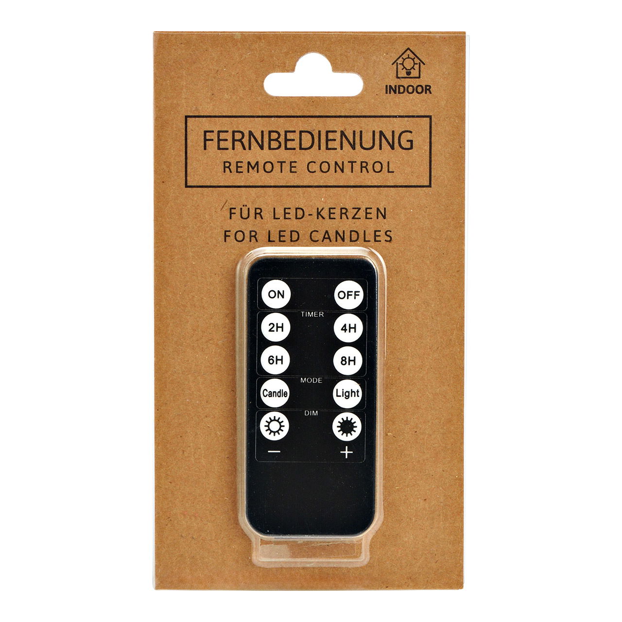 Télécommande pour bougies LED en plastique (1xCR2025 exclue), noir (L/H/P) 4x9x1cm Télécommande pour bougies LED en plastique (1xCR2025 exclue), noir (L/H/P) 4x9x1cm