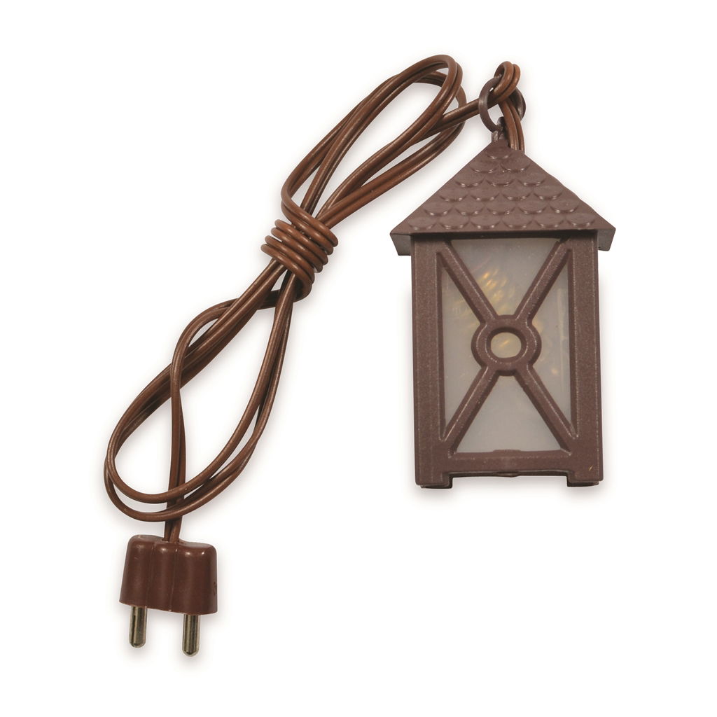 Lantaarn. Plastic. 5 cm. Wit glas. 4,5 V aansluiting (E10) Adapter, Elektronik, Schmuck, Halskette, Stecker