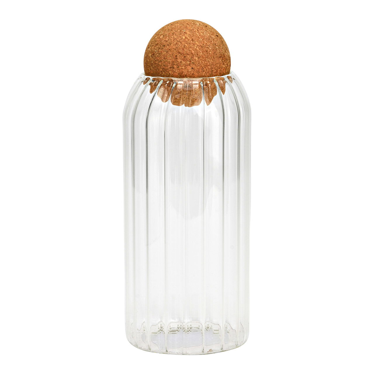 Bouteille avec bouchon boule en verre transparent (L/H/P) 9x24x9cm 1000ml