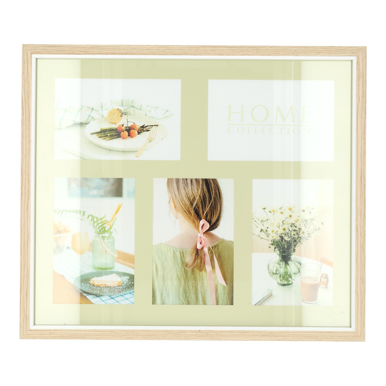 Cadre photo en bois beige (L/H/P) 32,5 x 38 x 1,5 cm Foto-Collage, Wanddeko, Holzrahmen, Collage-Bild, Dekoration