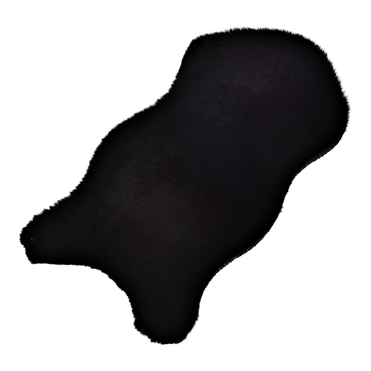 Kaninchenfell Kunstfell aus Polyester Schwarz (B/H/T) 50x25x2cm Kaninchenfell Kunstfell aus Polyester Schwarz (B/H/T) 50x25x2cm