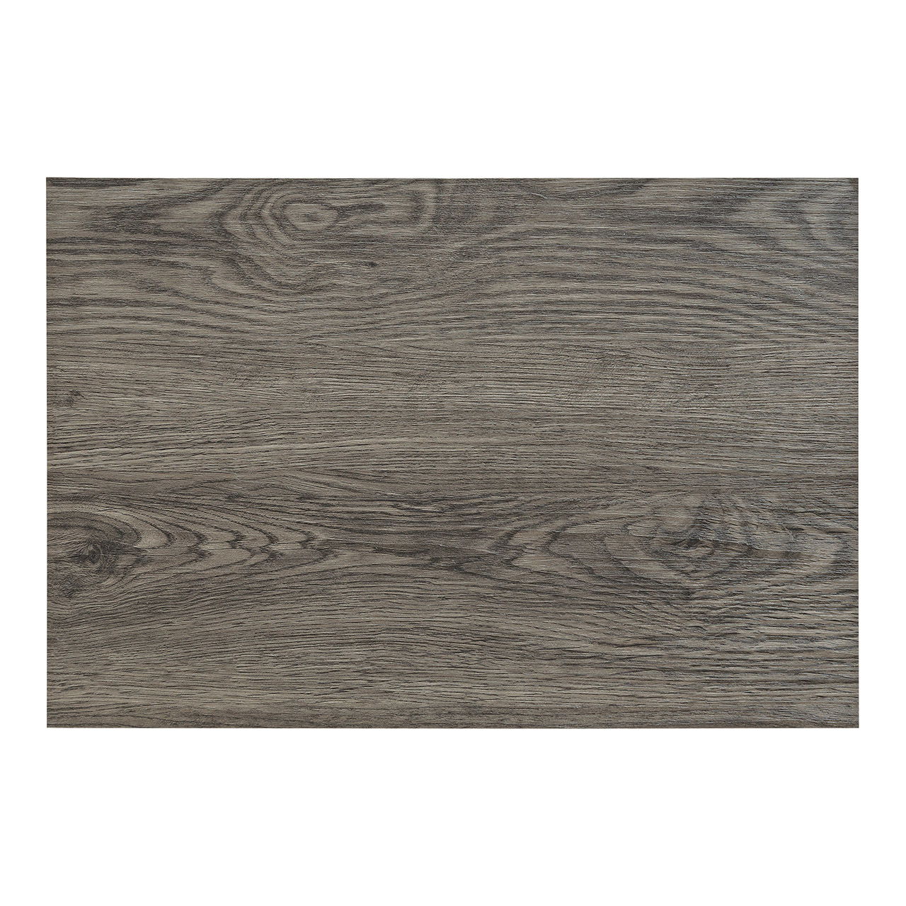 Placemat in dark gray wood-effect plastic, W45 x H30 cm