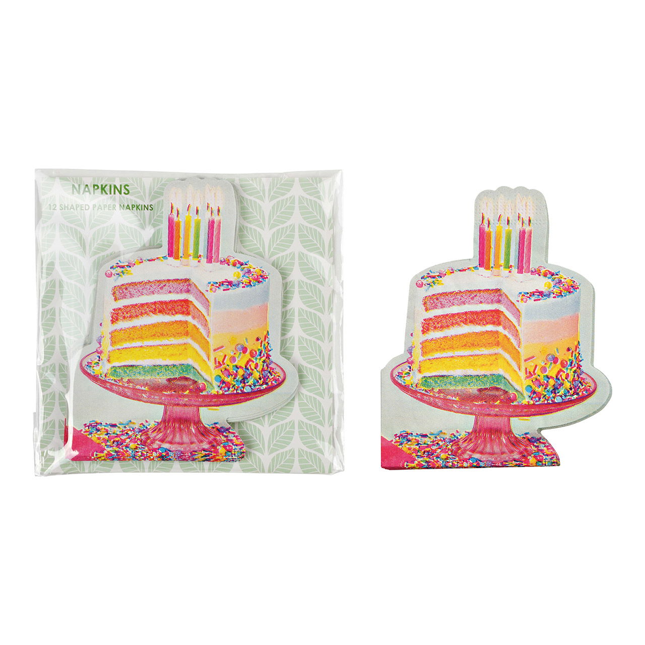 Napkin 12-ply 3-ply paper/cardboard birthday cake colorful (W/H) 33x33cm