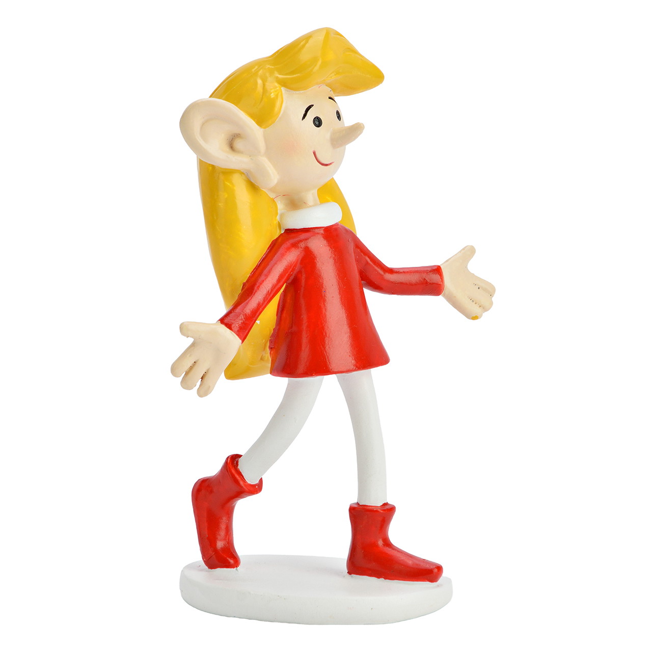 Figur, Mädchenfigur, Rotes Kleid, Rote Stiefel, Weiße Strumpfhose