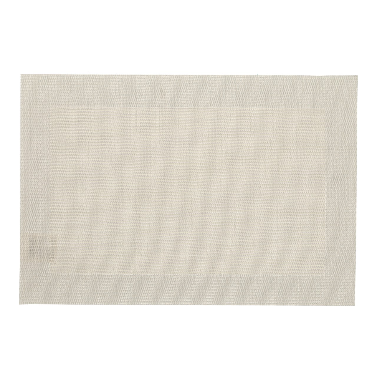 Podložka pod talír z polyesteru, barva šampanská (Š/V/H) 31 × 0,1 × 46 cm Tischset, Rechteckig, Beige, Strukturgewebe