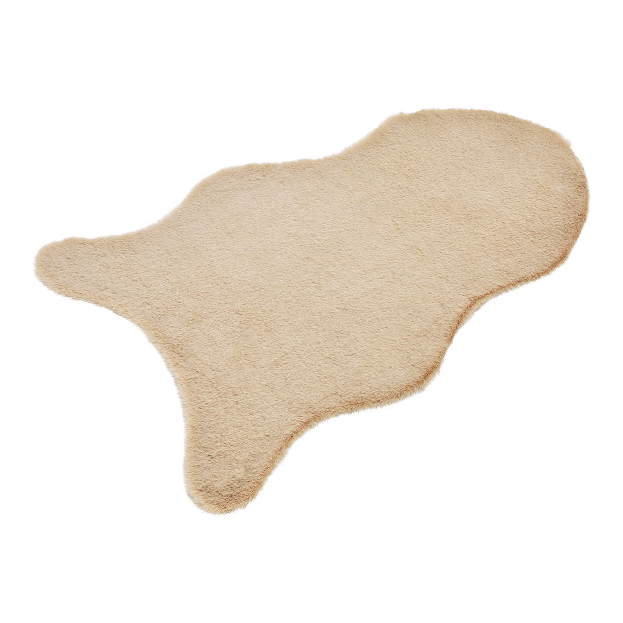 Kunstfell kurz aus Polyester Beige (B/H/T) 80x50x2cm Kunstfell kurz aus Polyester Beige (B/H/T) 80x50x2cm