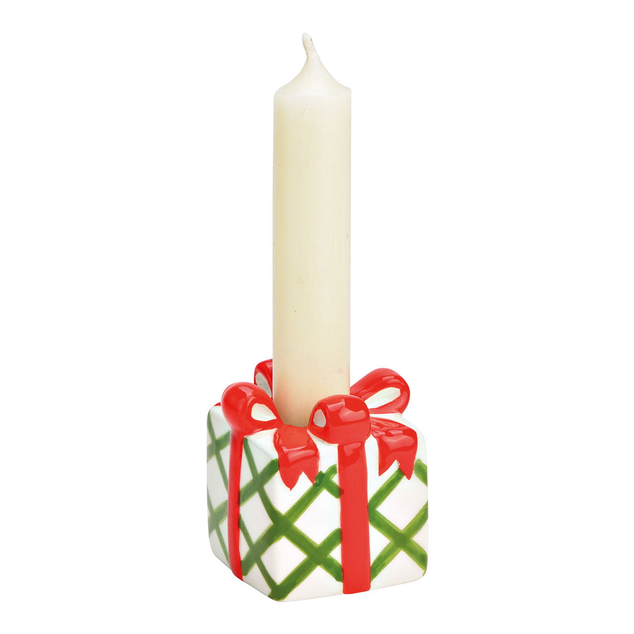 Candle holder gift pack made of colorful ceramic (W/H/D) 6x6x6cm