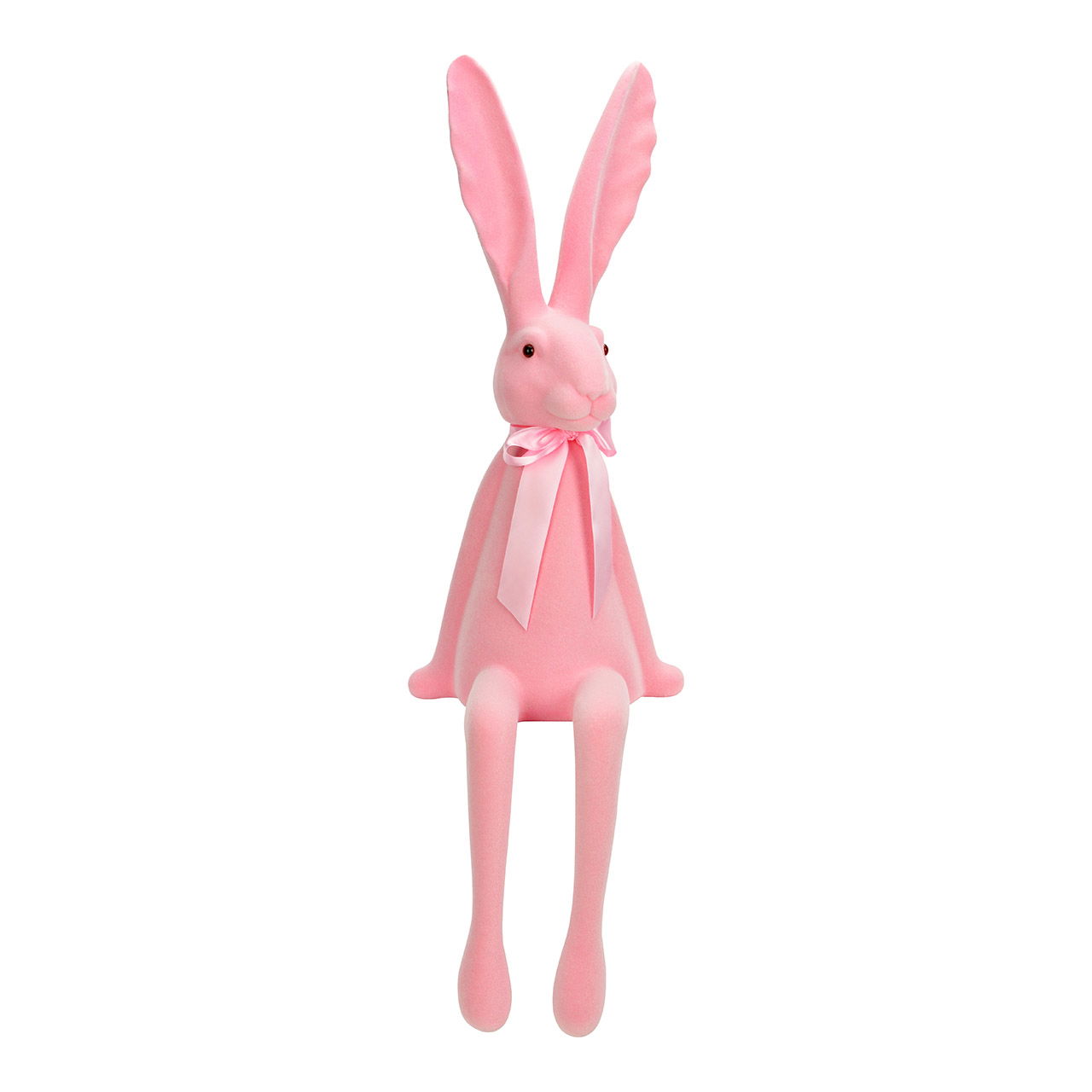 Lapin en plastique, floqué, rose/rose (L/H/P) 28x92x32cm Spielzeug, Figur