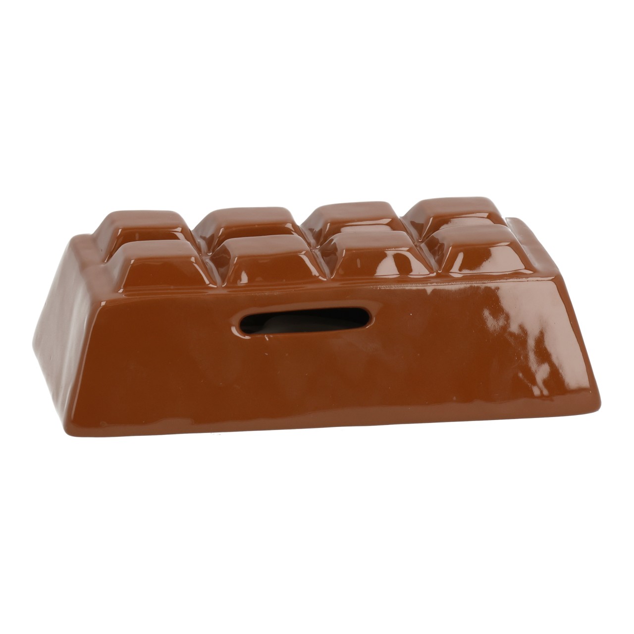 Schokoladenform, Brownie-Tafel, Schokoladenblock, Brunnenform, Karamellbraun