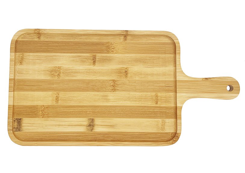 Bamboo serving board natural (W/H/D) 36x1x18cm