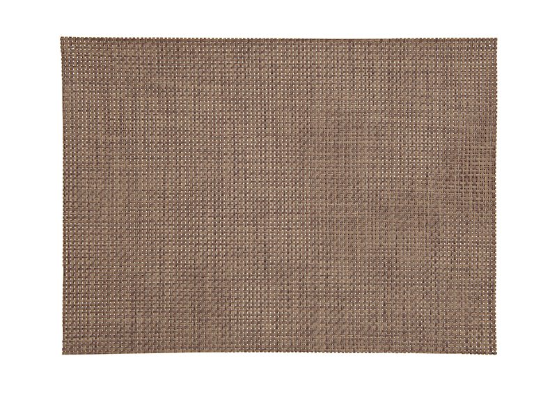 Mantel individual marrón claro de plástico, 45 x 30 cm de ancho y alto