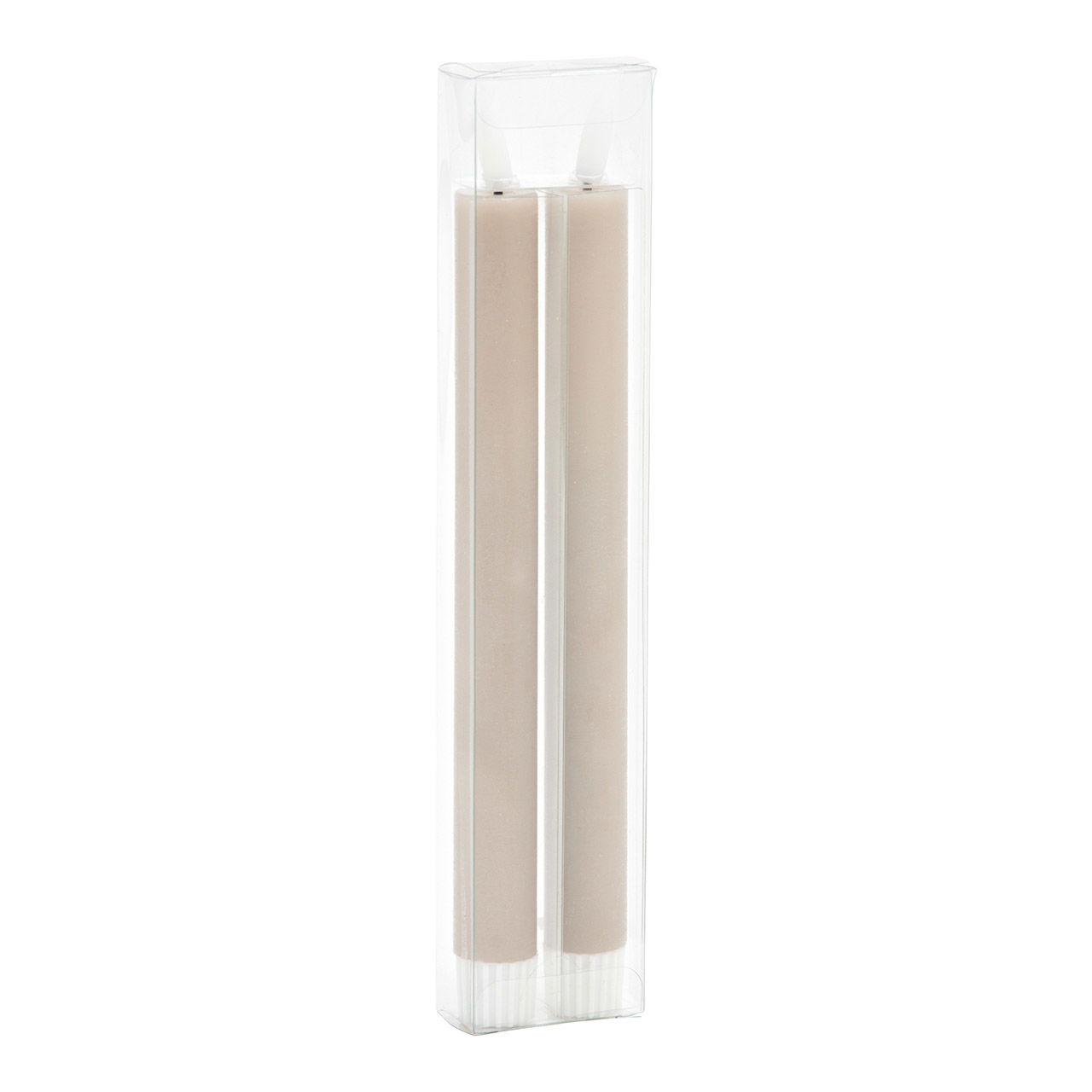 LED Stabkerzen Set 2-er Set, aus Wachs beige (B/H/T) 2x24x2cm mit Off/Timer Batteriebetrieb 2xAAA nicht enthalten LED Stabkerzen Set 2-er Set, aus Wachs beige (B/H/T) 2x24x2cm mit Off/Timer Batteriebetrieb 2xAAA nicht enthalten