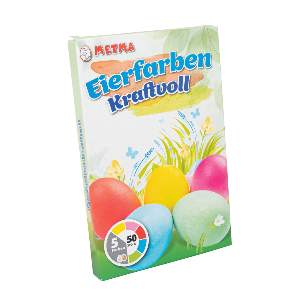 Ei-Färbemittel, 5 Farben, flüssig, für kaltes Wasser, 9,5x1,4x14,5cm, 1 Pckg,