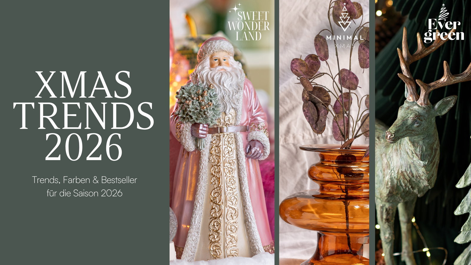 XMAS, Trends, Dekoration, Weihnachtsdeko, Figur