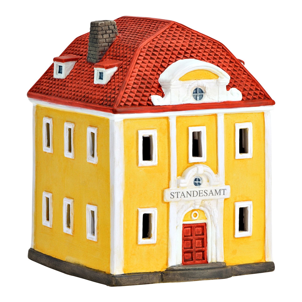 Casa de luz Wurm oficina de registro de porcelana, amarillo/rojo (A/A/A) 12x16x14cm Casa de luz Wurm oficina de registro de porcelana, amarillo/rojo (A/A/A) 12x16x14cm