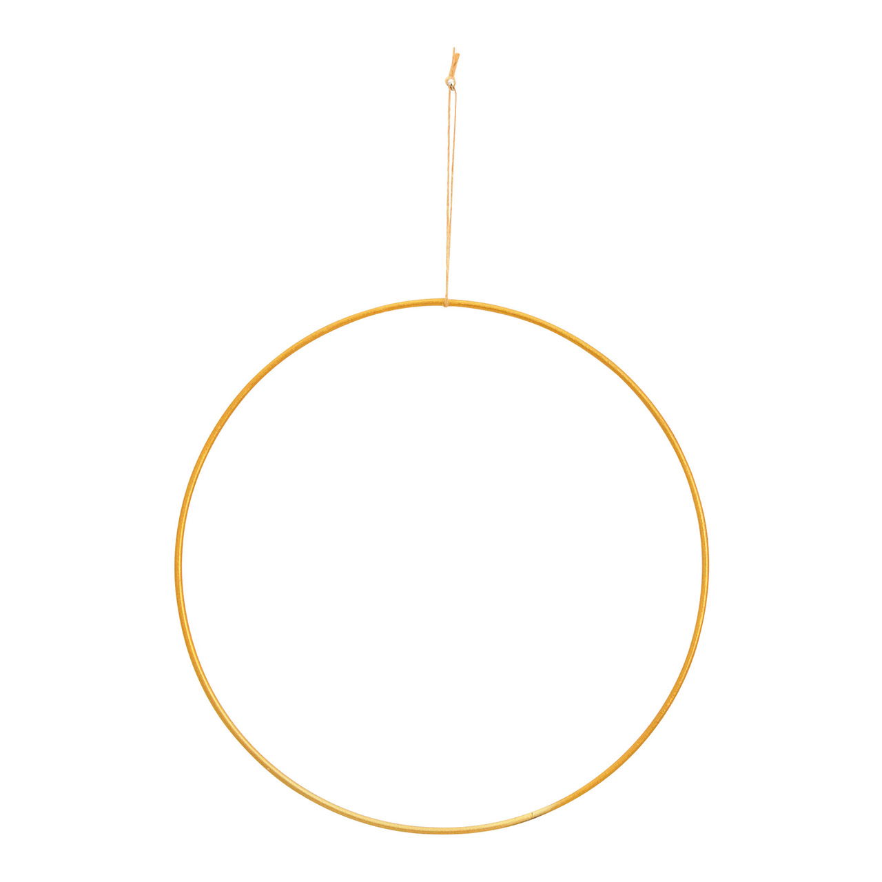 Hanging ring made of gold metal Ø20cm