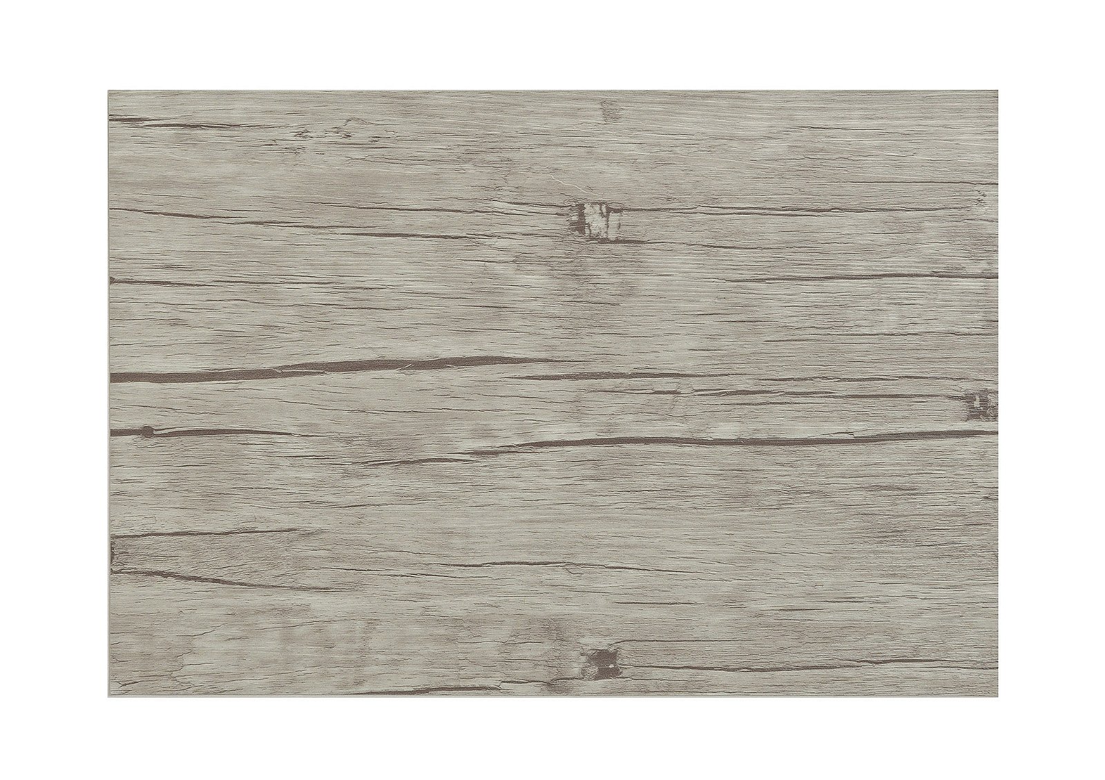 Mantel individual de aspecto de madera gris de poliéster, W45 x H30 cm
