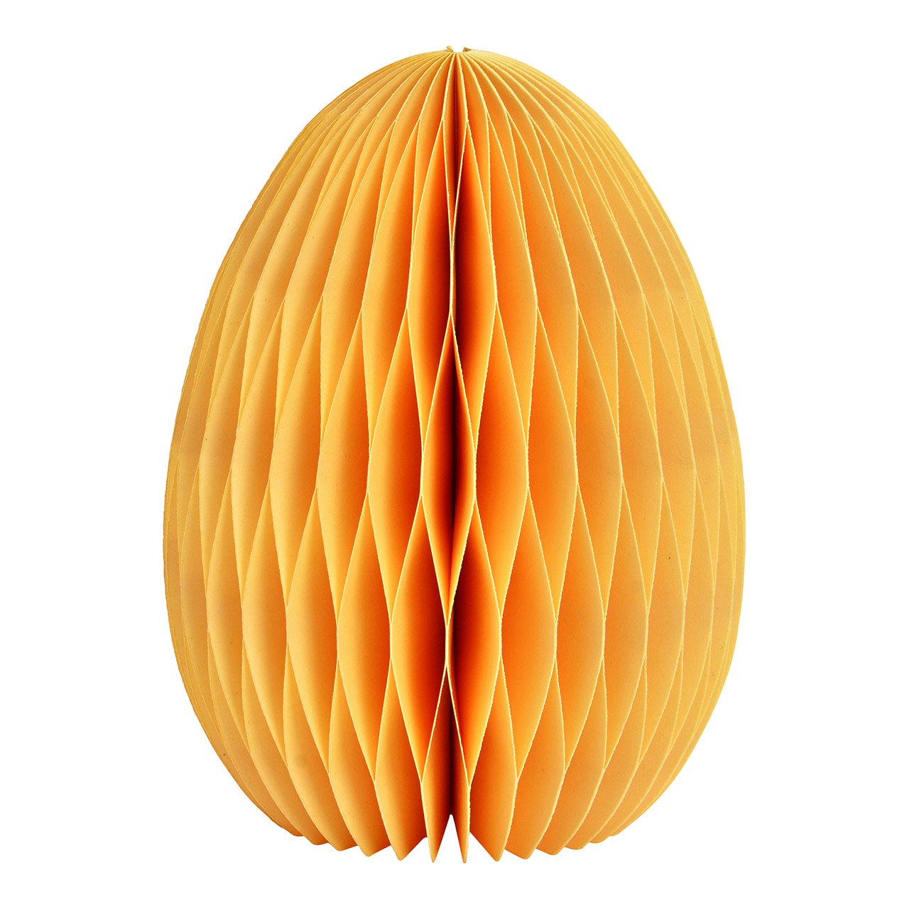 Honeycomb Easter egg made of paper/cardboard yellow (W/H/D) 11x15x11cm