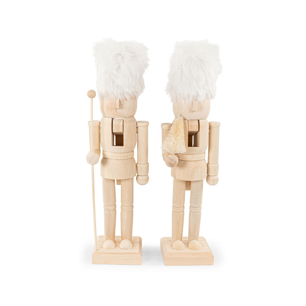 Casse-noix, 2 fois assorti, bois, 25x6cm, 1 pc, naturel Nussknacker, Person