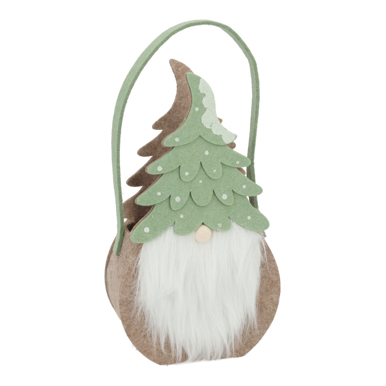 Cesta de fieltro gnomo verde (A/A/P) 13x23x6cm Zubehor, Tasche, Handtasche, Geldbörse