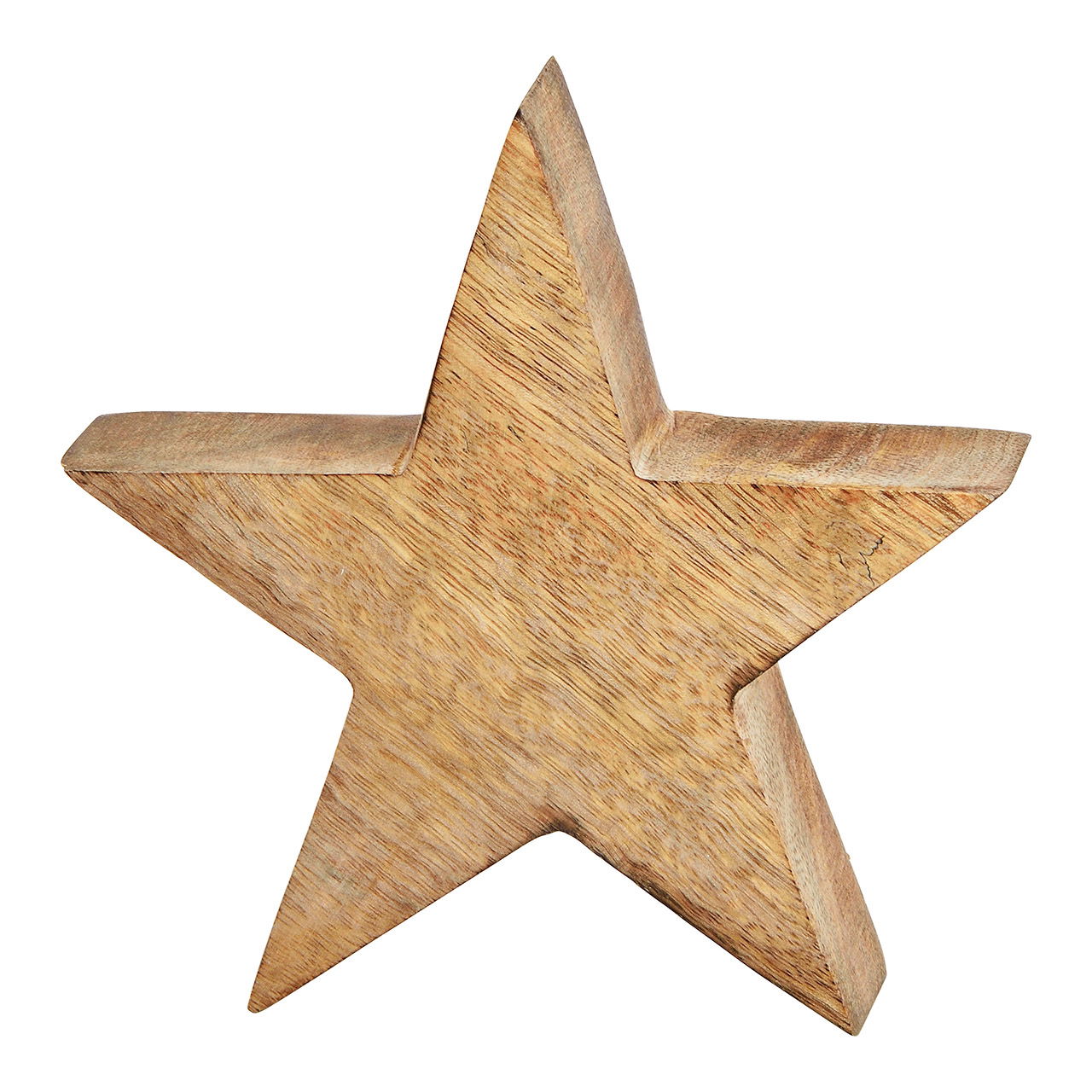 Star mango wood, brown, 14x14x4cm