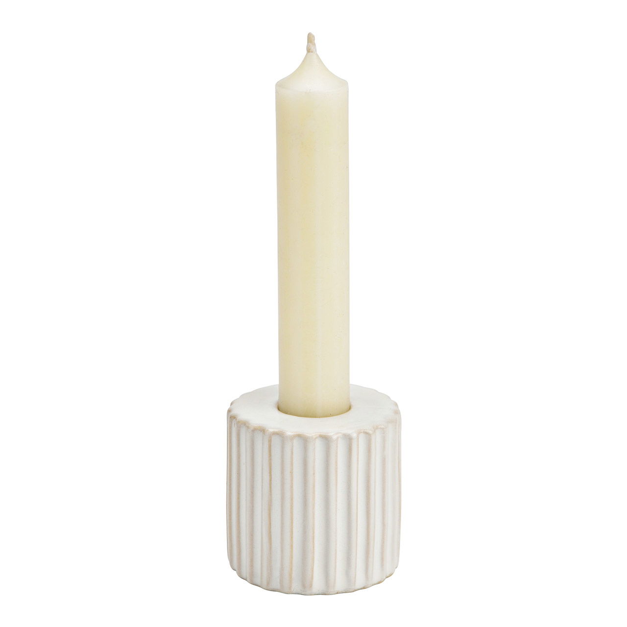 Witte porseleinen kandelaar (B/H/D) 5x5x5cm Witte porseleinen kandelaar (B/H/D) 5x5x5cm