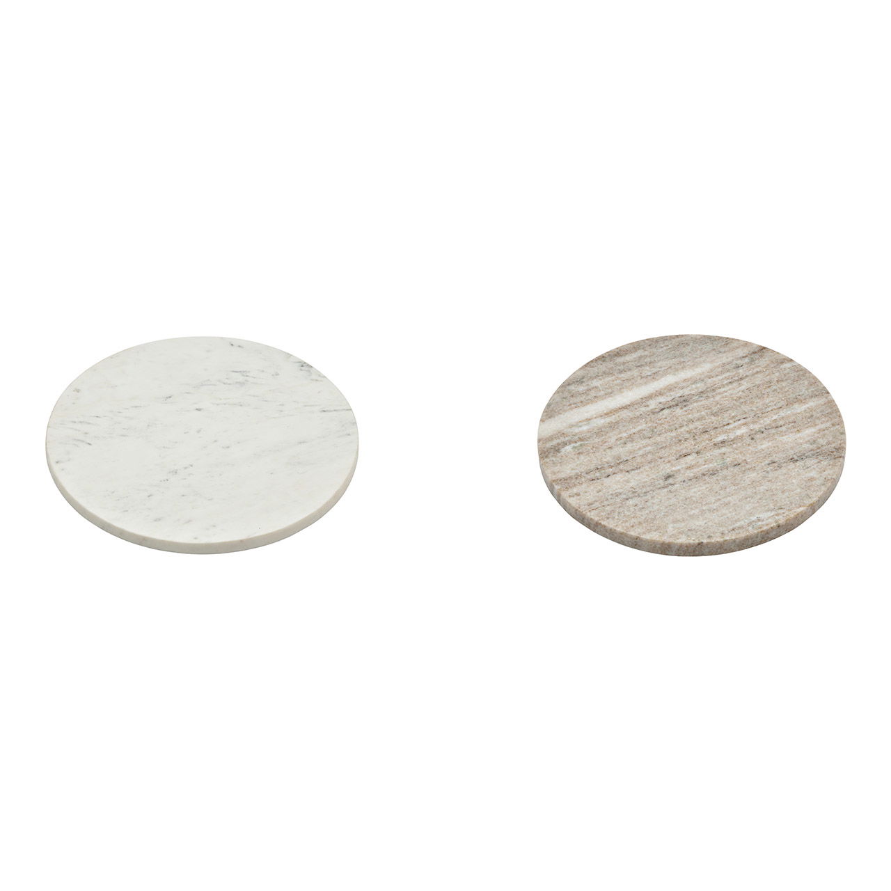 Sevier plate aur marble beige, white 2-fold, (H) 1.5cm Ø20cm