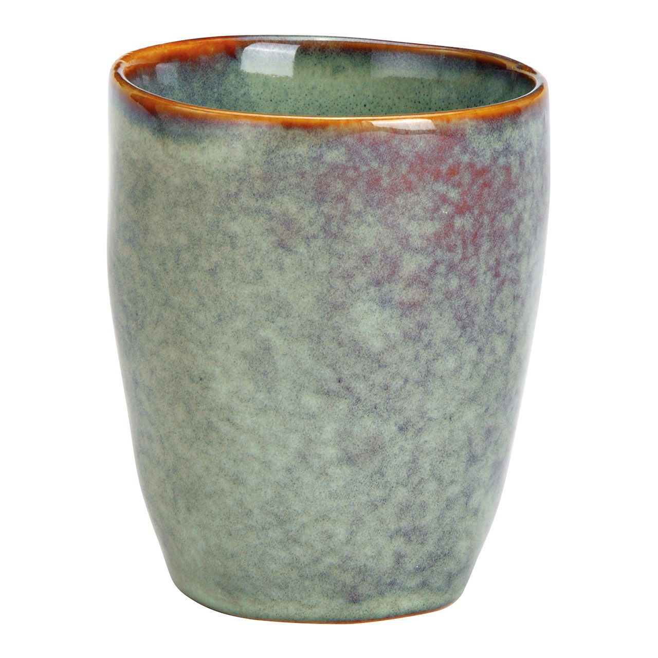 Tazza di gres verde (w/h/d) 7x9x7cm 240ml