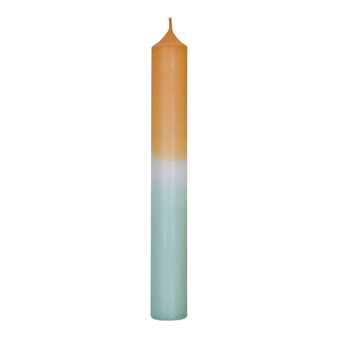 Stabkerze DipDye Farbe: mandarin/mint (B/H/T) 2x18x2cm Brenndauer ca. 8 Std. Stabkerze DipDye Farbe: mandarin/mint (B/H/T) 2x18x2cm Brenndauer ca. 8 Std.