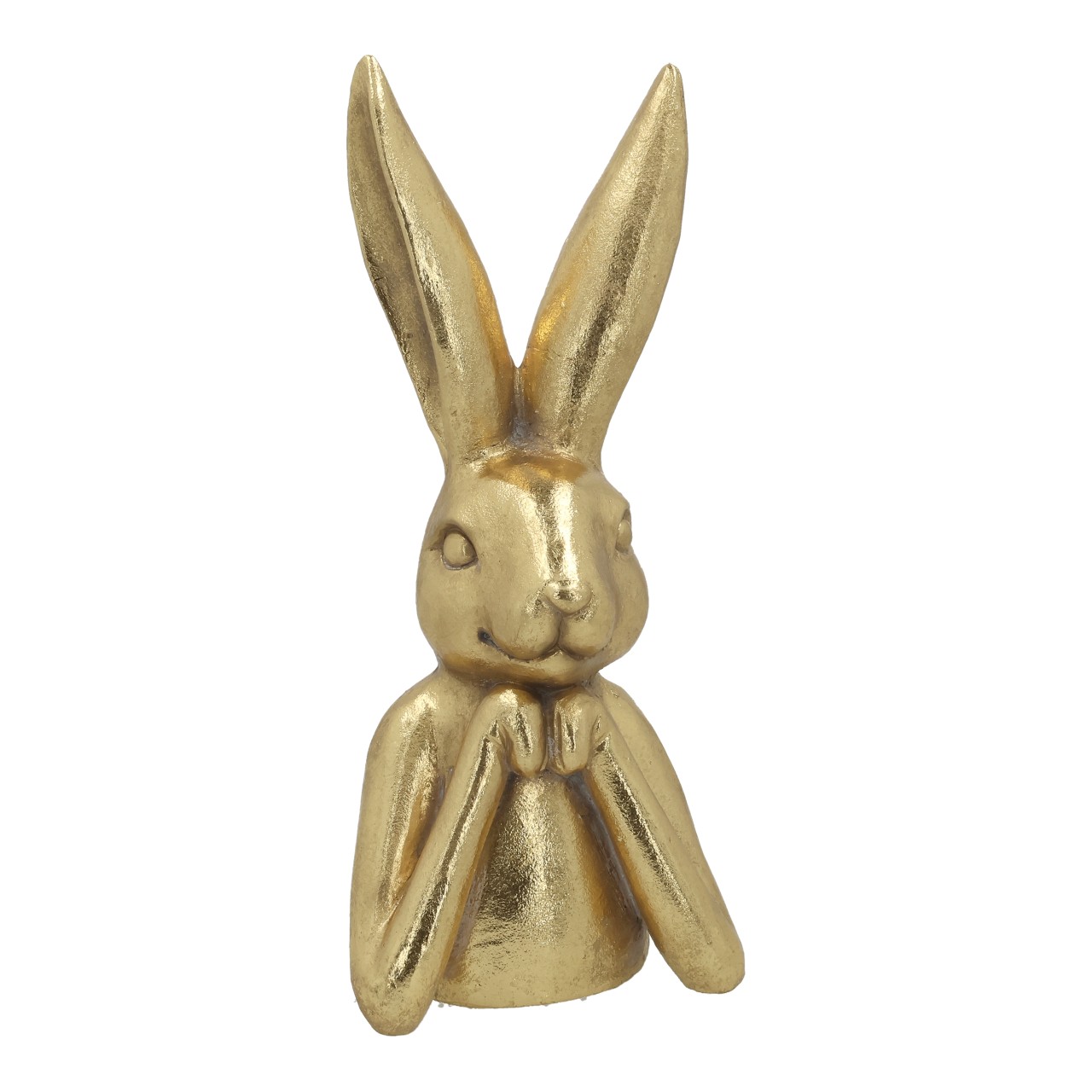 gold, hase, figurin, statue, dekoration