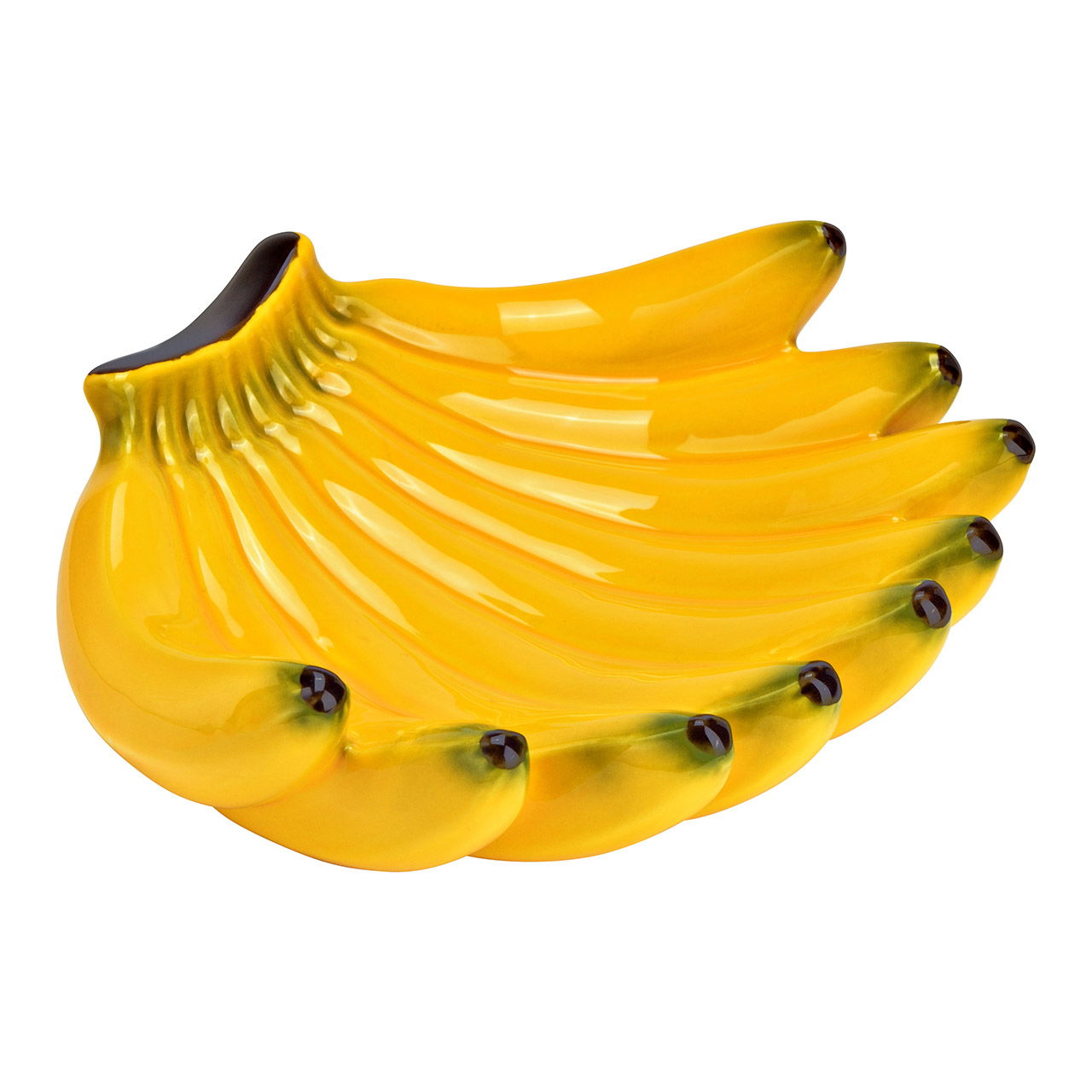 Bol Banane en céramique, jaune (L/H/P) 23x7x19cm Banane, Essen, Obst, Pflanze, Produzieren