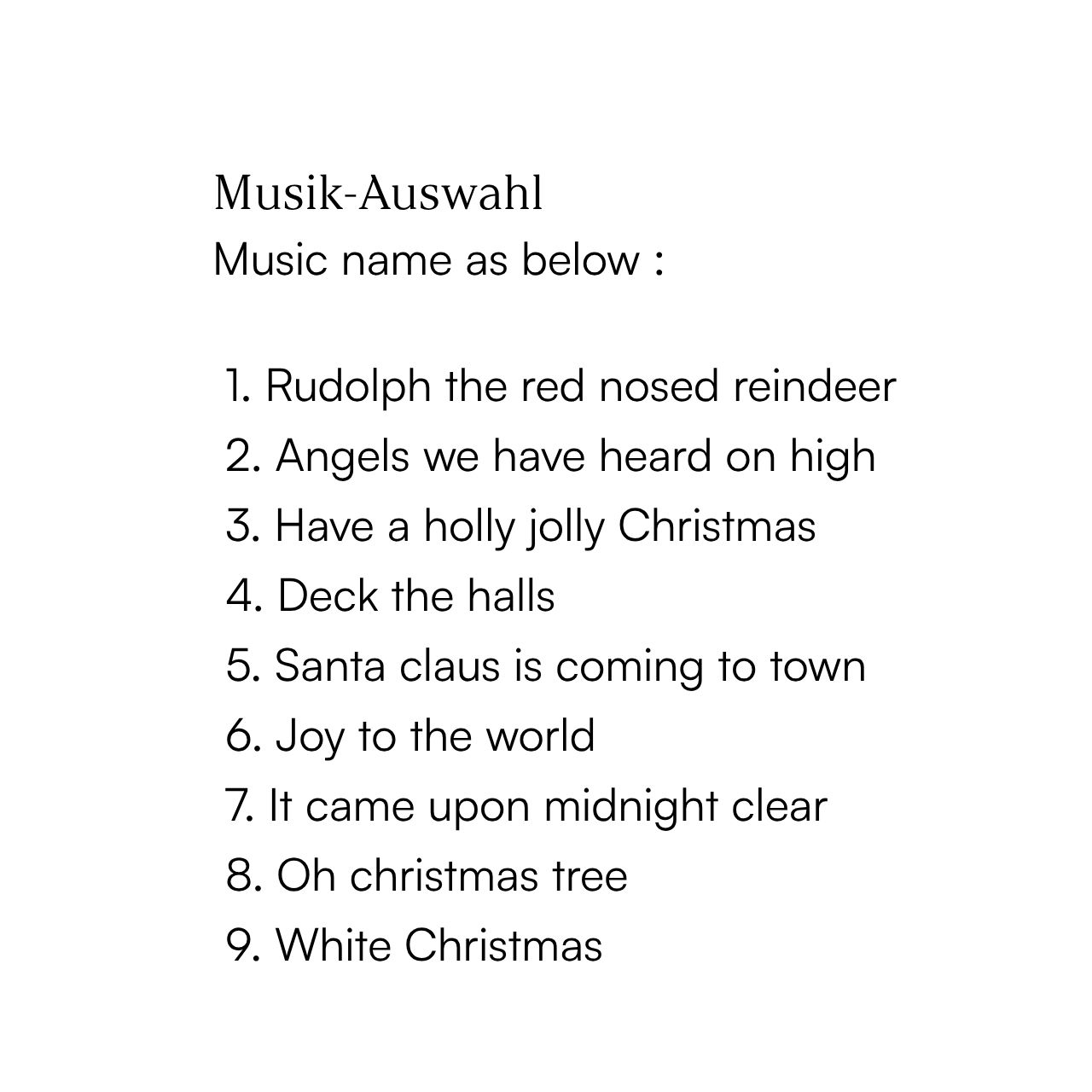 Nostalgisches Pferdekarussell aus Poly Weihnachtsmusik, Liederauswahl, Weihnachtslieder, Musikliste